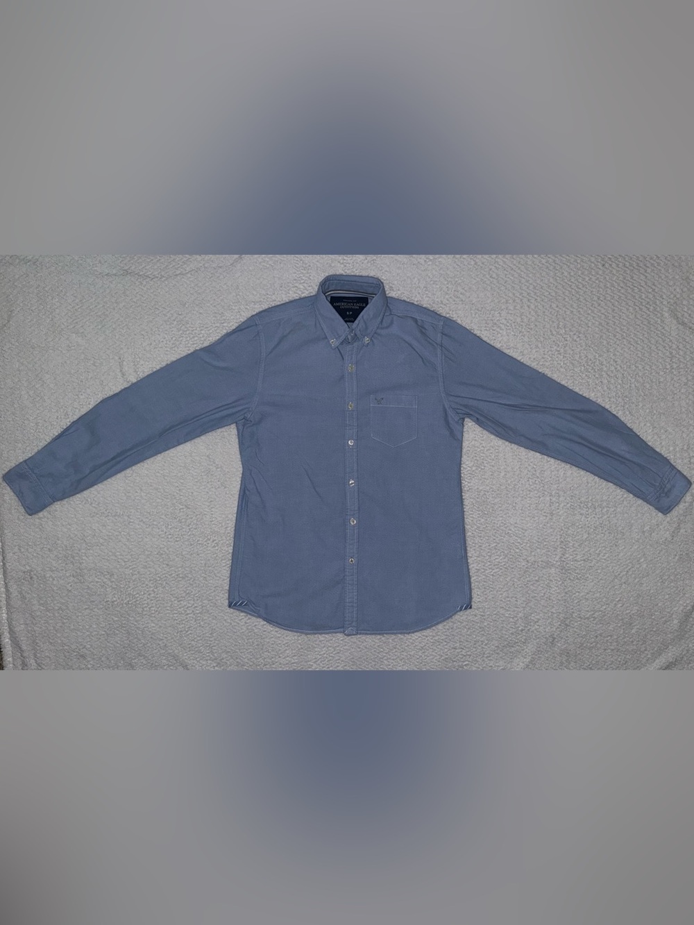 American Eagle Outfitters Light Blue Button-Down Shirt